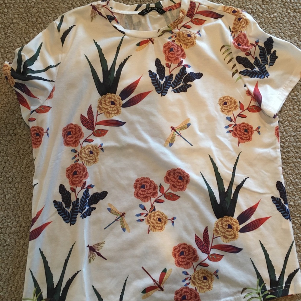 Flowery causal blouse
